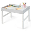 3 in 1 Kids Activity Table Wooden Children Building Block Table with Storage