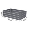 Galvanized Outdoor Garden Raised Baskets Vegetable/Herb/Flower Grow Bed Planter