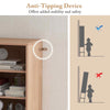 Sturdy Metal Support Slim Cupboard Tall Kitchen Storage Cabinet-Natural