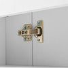 Bathroom Mirror Cabinet With LED Touch Switch Staorage Wall Mounted 2 Door