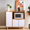 3 Doors Small Sideboard Cupboard Cabinet Hallway Bedroom Kitchen Storage Rack