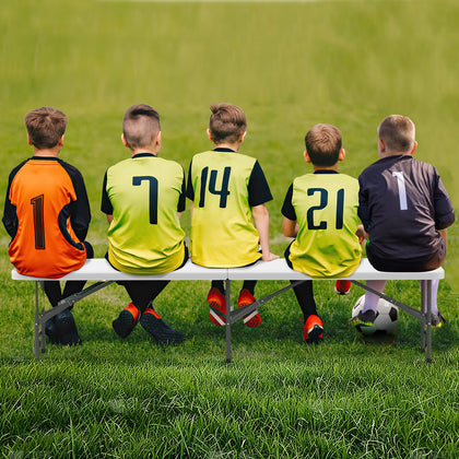 180 cm HDPE Thickened Long Seat w/ Handle & Lock-White