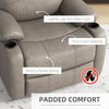 Recliner Armchair for Living Room, Recliner Chair with Cup Holder