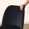 Set of 2,4,6 Velvet Suede Dining Chairs Upholstered seat Ergnomic with Metal Leg