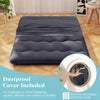 Double Japanese Floor Mattress Futon Mattress w/ Carry Bag-Black