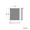 Black Designer Radiator Vertical Horizontal Oval Column Central Heating Rads