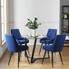 100cm Glass Dining Table Coffee Cafe Bar Kitchen Furnitur Stylish Base Breakfast