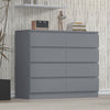 Modern Wooden Chest of Drawers Tall Wide 8 Drawer Bedroom Furniture Cabinet