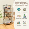 4-Tier Industrial Storage Organizer Display Stand Kitchen Baker Rack Open Shelf