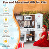 Kids Pretend Play Kitchen Toy Set Children Kitchen Playset with Storage