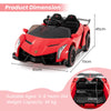 Licensed Lamborghini 4WD Kids Ride-on Toy with LED Lights-Red