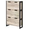 Narrow Shoe Cabinet 3 Drawers 18 Pairs Slim Shoe Storage Cupboard 3 Flip Doors