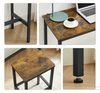 Breakfast Bar Table And Stools Kitchen Dining Room Industrial Furniture Set