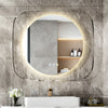 LED Bathroom Mirror Dimmable Defog Makeup Mirror with Backlit Clear Glass Frame