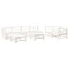 Lechnical 9 Piece Garden Set White Solid Wood Pine,Garden Set,Patio G6E9