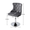 1/2 Bar Stools Crushed Velvet Breakfast Chairs Swivel Gas Lift Kitchen Cushioned