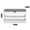 3 Tiers Wooden Shoe Rack Seating Bench Hallway Storage Organiser Holder Stand UK