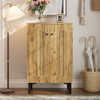 Modern 2-Door Shoe Cabinet 60x31.5x95cm Hallway Storage with Adjustable Shelves