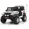 Large 12V Kids Ride On UTV Car 2-Seater Electric Jeep w/ Remote Control & Lights