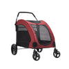 HEAVY DUTY Dog Stroller Double Door Pet Trolley Carrier Cart Jogger Folding UK
