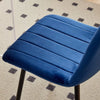 Dining Chairs Velvet Set Padded Seat Metal Leg Kitchen Chair Home Office