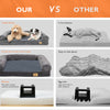 Jumbo XL Dog Bed Pet Sofa Fleece Mattress Semi Enclosed Bolster Waterproof Liner