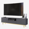 180cm TV Unit I Sideboard Cabinet I Cupboard TV Stand I Grey Gold Carved Doors