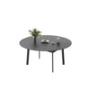 Retractable Dining Table Heavy Duty Sintered Stone Variable Shape for 4-10 Seat