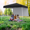 Foldable Outdoor Patio Shelter Gazebo Portable Backpack-Black