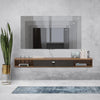 Modern 140CM Floating TV Stand, Wall Mounted Cabinet Storage & Cable Management