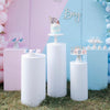 3pcs Metal Plinth Cylinder Dessert Pedestal Wedding Cake Flower Display Stand