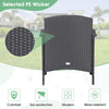 3 PCS Outdoor Furniture Set Modern Patio Wicker Rattan Chair Bistro Set