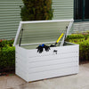 XL Garden Storage Utility Cushion Box Shed Metal Chest Waterproof Outdoor Patio