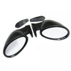 1 Pair Universal Car Classic Door Wing Side Mirror Rearview Vintage Black L+R