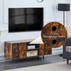 TV Cabinet TV Stand Wood Metal Frame Industrial Living Room Media Storage Unit
