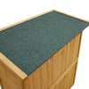Wooden Garden Shed Tool Storage Cabinet Outdoor Store Cupboard with Asphalt Roof