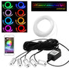 RGB LED Car Strip Light Interior Kit Fiber Optic Ambient Atmosphere Light Bulbs