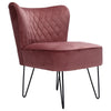 Scallop Back Armchair Cocktail Sofa Accent Seat Living Bedroom Cafe Lounge Sofa