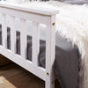 White 3FT Single Bed Frame – Solid Pine Wood, Shaker Style, Bedroom Furniture