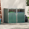 Garden Metal Bin Shed Double Wheelie Bin Storage Cover Rubbish Dustbin 2 Shed UK