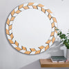 60cm Large Bevelled Silver Wall Mirror Hallway Bedroom Table Round Makeup Mirror