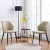 2 Pcs Dining Chair Faux Leather Soft Padded Chair Modern Dining Room Home New