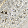 40cm Crystal Chandelier Lamp LED Square Crystal Ceiling Light Dimmable w/ Remote