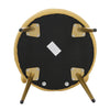Yellow Fashion Vanity Stool Metal Frame Low Backrest Dressing Makeup Chair Seat