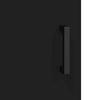 Wall Mounted Cabinet Black 34.5x34x90 cm Engineered Wood