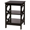 3-Tier Nightstand Sofa Bed Side Table Storage Display Stand End Table with Shelf