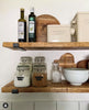 Solid Wood Rustic Shelving, Bookshelf Scaffold Board, industrial with brackets