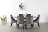 Velvet Dining Chair with Door Knocker Ring Windsor Dressing Room Chair 1/2/4/6