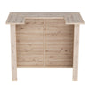 Rustic Pine Wooden Garden Mini Bar Home Drinks Bar Counter Table Reception Desk
