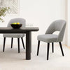 Gilman Creek Kobe Grey Fabric Dining Chairs, 2 Pack